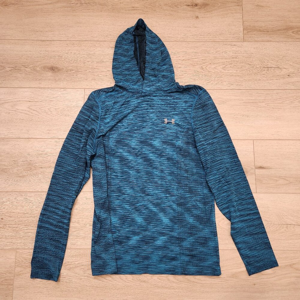 UA Threadborne Lightweight Pullover Hoodie, Dark Teal, MD
